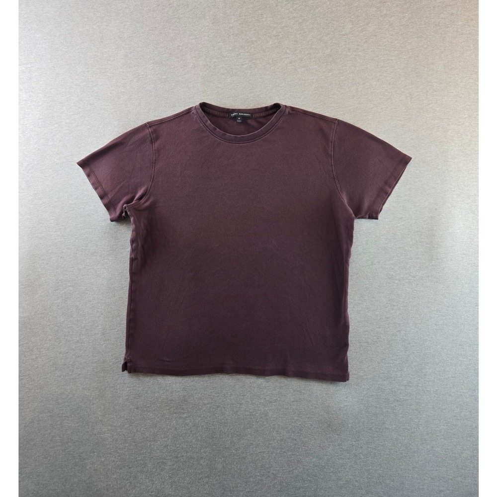 Robert Barakett T-Shirt Mens Medium Burgundy Pima Cotton The Barakett Tee